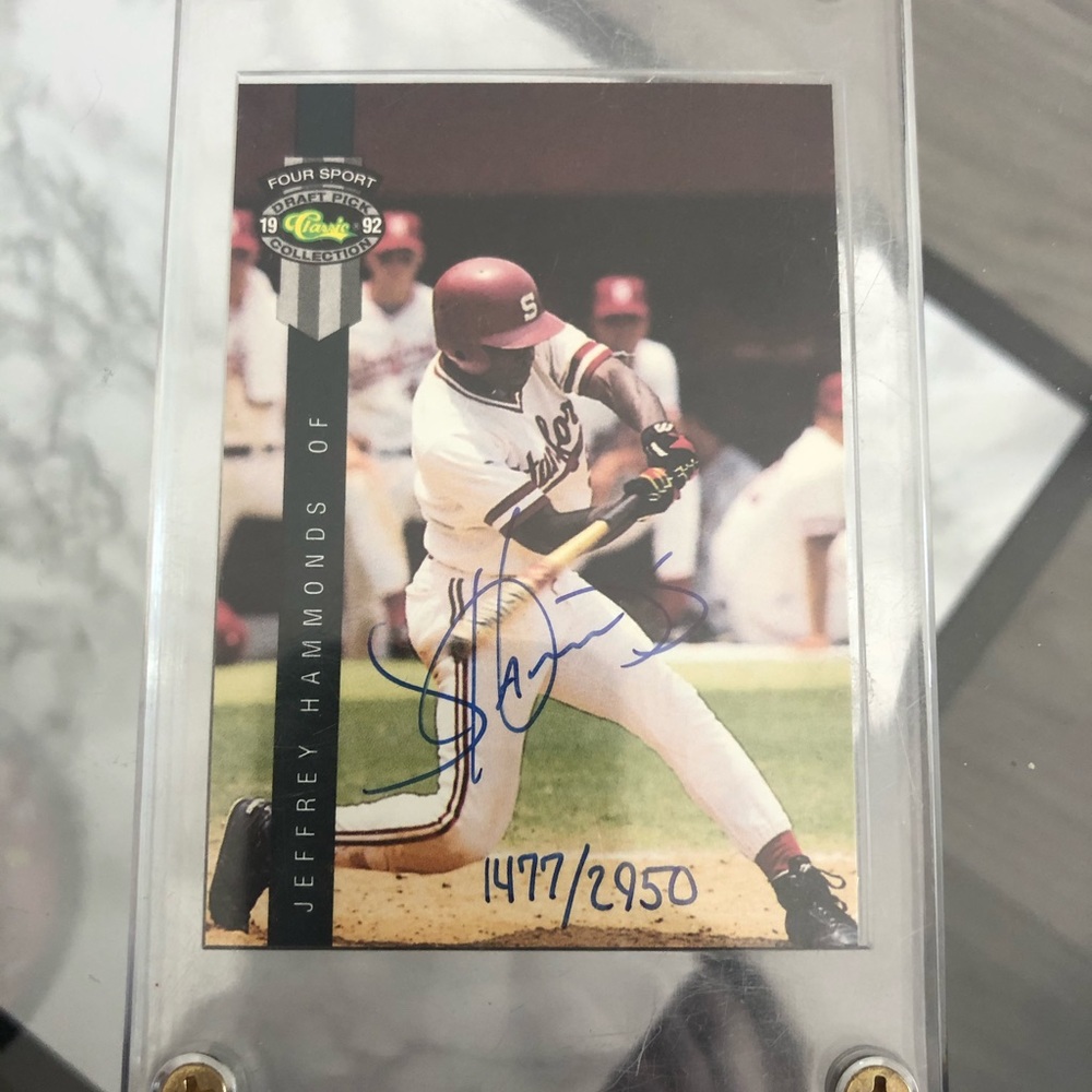 1477/2950 Jeffrey hanmonds signed card